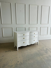 Load image into Gallery viewer, Dixie Furniture Vintage Serpentine Dresser in Swiss Coffee