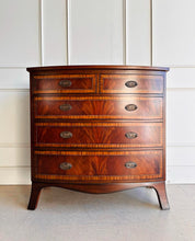 Load image into Gallery viewer, Bow Front English Mahogany Chest