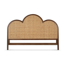 Load image into Gallery viewer, Scalloped Headboard with Rattan