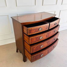 Load image into Gallery viewer, Bow Front English Mahogany Chest