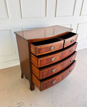 Load image into Gallery viewer, Bow Front English Mahogany Chest