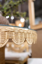 Load image into Gallery viewer, Scalloped Rattan Bistro Table