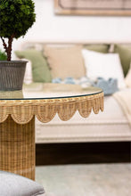 Load image into Gallery viewer, Scalloped Rattan Bistro Table