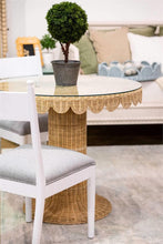 Load image into Gallery viewer, Scalloped Rattan Bistro Table