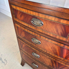 Load image into Gallery viewer, Bow Front English Mahogany Chest