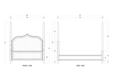 Load image into Gallery viewer, Brighton Upholstered Back Bed