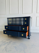 Load image into Gallery viewer, Kling Furniture Vintage Claw Foot Chest in Naval