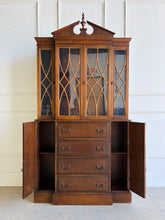 Load image into Gallery viewer, Vintage Custom Lacquered Display Cabinet with Flip Down Secretary Desk