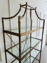 Load image into Gallery viewer, Golden Regency Metal Etagere by Highland House Furniture