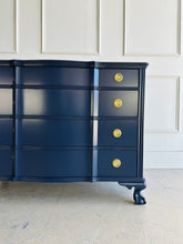 Load image into Gallery viewer, Kling Furniture Vintage Claw Foot Chest in Naval