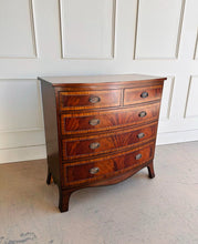 Load image into Gallery viewer, Bow Front English Mahogany Chest