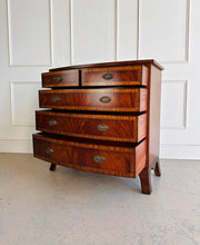 Load image into Gallery viewer, Bow Front English Mahogany Chest