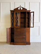 Load image into Gallery viewer, Vintage Custom Lacquered Display Cabinet with Flip Down Secretary Desk