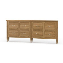 Load image into Gallery viewer, Designed with a clean, elongated silhouette, the Bramble Chelsea Long Narrow Sideboard offers substantial storage in a refined, space-conscious profile. At just 10 inches deep, it’s ideal for hallways, dining spaces, or behind a sofa—delivering function without visual weight. Good Bones Furniture