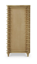 Load image into Gallery viewer, The Bramble Milano Sideboard blends traditional craftsmanship with eye-catching detail, making it the perfect statement piece for dining rooms, living spaces, or entryways. Handcrafted from solid mahogany, it features elegant stacked turning details and four framed glass-panel cabinet doors. Good Bones Furniture