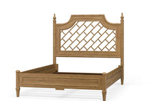 Load image into Gallery viewer, Crafted from solid mahogany, the Chelsea Bed brings classic faux bamboo design into a beautifully balanced, livable form in Antique French Oak finish.