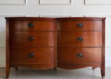 Load image into Gallery viewer, With its gently bowed front, clean lines, and understated traditional detailing, this vintage Dixie dresser offers a timeless silhouette that works beautifully in both classic and updated interiors. Six spacious drawers provide practical everyday storage, while the balanced proportions give the piece a tailored, versatile presence. Offered lacquered in your color of choice. Good Bones Furniture