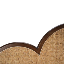 Load image into Gallery viewer, Scalloped Headboard with Rattan