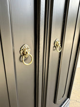 Load image into Gallery viewer, Vintage Faceted Hall Cabinet