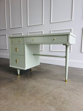 Load image into Gallery viewer, Vintage Mid-Century Desk in Benjamin Moore Saybrook Sage