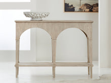 Load image into Gallery viewer, The Modern History Maui Double Arch Console from the Somerset Bay collection features a refined architectural silhouette defined by two graceful arches and slender column-like supports. Crafted in ash veneer, the finish highlights the natural grain while maintaining a light, relaxed aesthetic. Good Bones Furniture