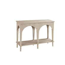 Load image into Gallery viewer, The Modern History Maui Double Arch Console from the Somerset Bay collection features a refined architectural silhouette defined by two graceful arches and slender column-like supports. Crafted in ash veneer, the finish highlights the natural grain while maintaining a light, relaxed aesthetic. Good Bones Furniture