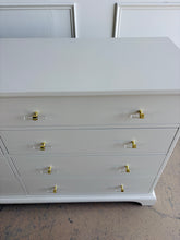 Load image into Gallery viewer, A timeless Newport Cabinet Company dresser professionally refinished in Benjamin Moore Natural Cream, creating a fresh, sophisticated look while preserving its exceptional craftsmanship. Featuring eight generously sized drawers, this dresser offers abundant storage with clean, tailored lines that complement both traditional and transitional interiors. Good Bones Furniture