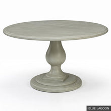 Load image into Gallery viewer, The Phillips Scott 48 inch Lafayette Dining Table offers the character of a grand European pedestal table in a comfortably scaled footprint. Designed to seat four, it is an inviting choice for breakfast rooms, dining nooks, and smaller dining spaces. Crafted from hardwood solids and veneers, its round top features a layered molded edge supported by a sculptural turned pedestal and substantial tiered base. Good Bones Furniture