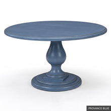 Load image into Gallery viewer, The 60 inch Phillips Scott Lafayette Dining Table offers generous seating for six with added elbow room and ample space for serving pieces. Crafted from hardwood solids and veneers, the tabletop features a layered molded edge supported by a sculptural turned pedestal and substantial tiered base. Good Bones Furniture