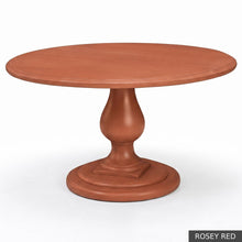 Load image into Gallery viewer, The 60 inch Phillips Scott Lafayette Dining Table offers generous seating for six with added elbow room and ample space for serving pieces. Crafted from hardwood solids and veneers, the tabletop features a layered molded edge supported by a sculptural turned pedestal and substantial tiered base. Good Bones Furniture