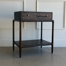 Load image into Gallery viewer, The Willow Side Table by Phillips Scott pairs clean architectural lines with softly rounded edges for a look that feels both modern and timeless. Finished in Victorian Brushed Oak, the design highlights the warmth and texture of the wood while maintaining a light, refined presence. Good Bones Furniture