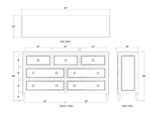 Load image into Gallery viewer, Cholet 7 Drawer Dresser