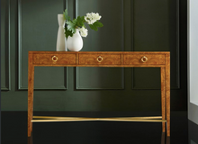 Load image into Gallery viewer, Modernist Three Drawer Hall Console-Burl