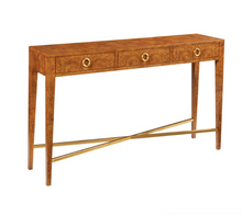 Load image into Gallery viewer, Modernist Three Drawer Hall Console-Burl