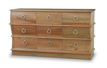 Load image into Gallery viewer, Serpentine 9 drawer dresser