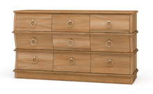 Load image into Gallery viewer, Serpentine 9 drawer dresser