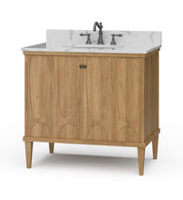 Load image into Gallery viewer, Eclipse Single vanity with sink & marble top