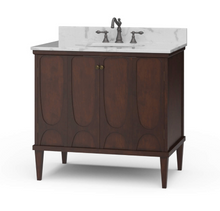 Load image into Gallery viewer, Eclipse Single vanity with sink & marble top