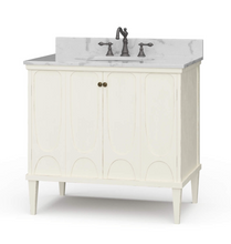 Load image into Gallery viewer, Eclipse Single vanity with sink & marble top