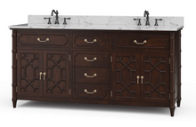 Load image into Gallery viewer, Grosvenor Double vanity with sinks & marble top