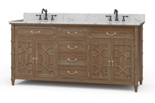 Load image into Gallery viewer, Grosvenor Double vanity with sinks & marble top