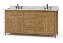 Load image into Gallery viewer, Grosvenor Double vanity with sinks & marble top