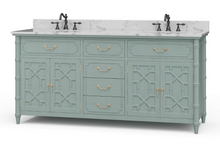Load image into Gallery viewer, Grosvenor Double vanity with sinks & marble top