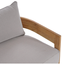 Load image into Gallery viewer, Raleigh 3 Seater Outdoor Teak Sofa