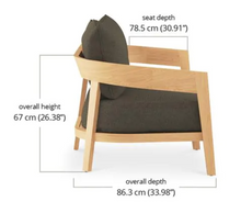 Load image into Gallery viewer, Raleigh 2 Seater Outdoor Teak Loveseat