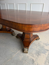 Load image into Gallery viewer, Thomasville Ernest Hemingway Collection 9-piece dining set. Designed with classic European influences and the relaxed sophistication that defines the Ernest Hemingway Collection, this complete dining suite features a beautifully figured mahogany extension table paired with six sculptural loop-back side chairs and two generously proportioned host armchairs. Good Bones Furniture