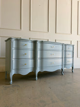 Load image into Gallery viewer, Vintage French 9 Drawer Dresser in Parma Gray