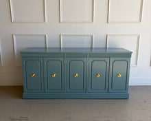 Load image into Gallery viewer, Vintage Stanley Credenza in Aegean Teal