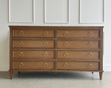 Load image into Gallery viewer, Avalaire 8 Drawer Dresser in Honey Chestnut by Good Bones Furniture, crafted from solid mahogany with eight soft-close drawers and a refined architectural profile.
