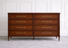 Load image into Gallery viewer, Good Bones Furniture Boylan 8 Drawer Dresser in Sorell Mahogany, heirloom-quality solid mahogany dresser with classic detailing and warm wood grain.